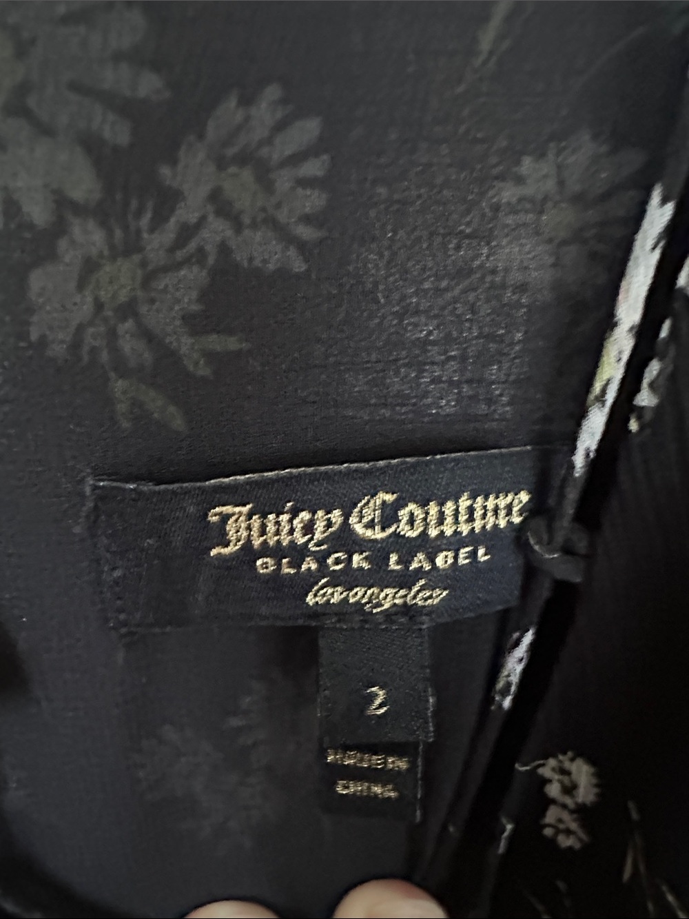 🛍️SALE🛍️ Juicy Couture Black Label Tiered Floral V-Neck Maxi Dress - Picture 3 of 7